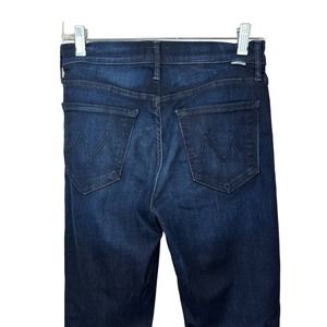 Mother Denim The Mid Rise Dazzler Ankle Jeans Womens 27 Dark Wash Now or Never